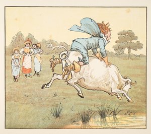 「誰もあなたに尋ねなかった、サー！」彼女は言った、ヘイディドルディドル絵本、pub.1882から 作： Randolph Caldecott